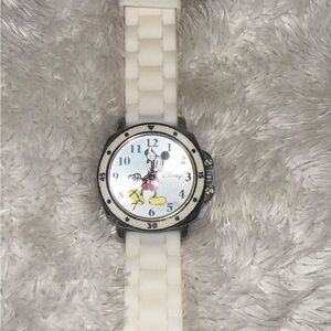 Disney Mickey Mouse Watch with Cream Strap (needs battery replacement)